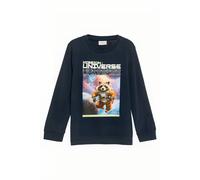 s.Oliver Langarmshirt mit Bündchen und Fotoprint Navy 92/98