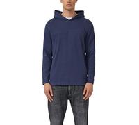 Kapuzen-Longsleeve aus Heavy Jersey mit Logo-Detail XL blau 2172362.5826.XL