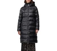 Kapuzen-Steppmantel mit recycelter Daune 38 schwarz 2168547.9999.38