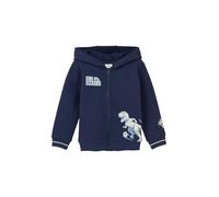 Kapuzen-Sweatjacke aus Baumwollmix mit Print-Detail 92/98 blau 2171791.5836.92_98