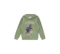 Kapuzen-Sweatshirt mit gummiertem Print 104/110 olive 2150283.7372.104_110