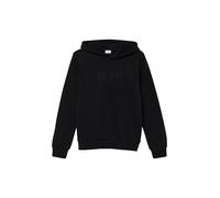 s.Oliver Kapuzen-Sweatshirt mit Stickerei und kuscheliger Innenseite Schwarz Größe 146/152