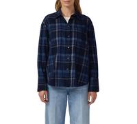 Karierte Feincord-Bluse im Relaxed Fit 36 blau 2170020.59N0.36