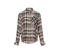 Karierte Hemdbluse aus Viskosemix 44 mehrfarbig|olive