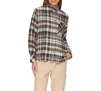 Karierte Hemdbluse aus Viskosemix 46 mehrfarbig|olive