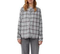 Karobluse S.OLIVER, Damen, Gr. 42, icy aqua check, Obermaterial: 50% Modal, 50% Viskose, kariert, relaxed fit hüftlang, Blusen, mit verspielten Details, Relaxed Fit (54390269-42) icy aqua check
