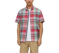 s.Oliver Kariertes Kurzarmhemd aus Leinenmix