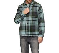 Kariertes Overshirt mit Brusttasche und Innenfutter L grün|mehrfarbig 2158095.72N5.L