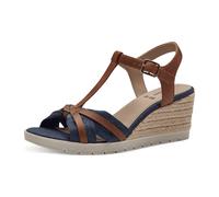 s.Oliver Keilsandalette für Damen, blau, Größe 39 EU