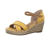 s.Oliver Keilsandalette für Damen, gelb, Größe 39 EU