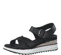 s.Oliver Keilsandalette für Damen, schwarz, Größe 37 EU