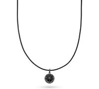 s.Oliver Kette Edelstahl, Leder One Size Herren