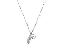 Kette mit Anhänger für Damen, 925 Sterling Silber | Feder s.Oliver Silber (Artikelnummer: 5K935/90X001)