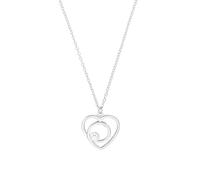 s.Oliver Kette mit Anhänger Damen silber, 45