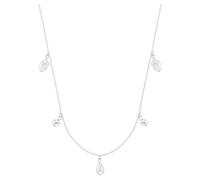 s.Oliver Halskette mit Anhänger 2037815 – 925er Sterlingsilber, weiße Süßwasserzuchtperle, 42+3 cm