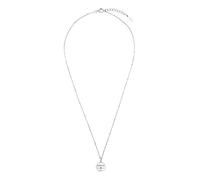 s.Oliver Kette mit Anhänger 925 Sterling Silber Damen Halsschmuck, mit Zirkonia synth., 40+5 cm, Silber, Love, Kommt in Schmuck Geschenk Box, 2031410