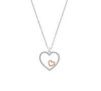 s.Oliver Kette mit Anhänger für Damen, 925 Sterling Silber, Zirkonia