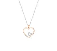 Kette mit Anhänger für Damen, 925 Sterling Silber, Zirkonia s.Oliver Roséfarben (Artikelnummer: 5K935/10X001)