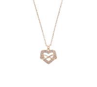 s.Oliver Kette mit Anhänger 925 Sterling Silber Damen Halsschmuck, mit Zirkonia synth., 42+3 cm, Roséfarben, Infinity/Love, Kommt in Schmuck Geschenk Box, 2032824