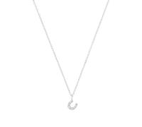 s.Oliver Kette mit Anhänger für Mädchen, 925 Sterling Silber Zirkonia | Hufeisen