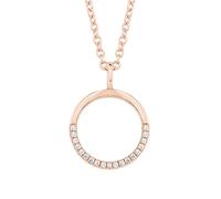 s.Oliver Kette mit Anhänger aus Edelstahl/925 Sterling Silber für Damen, Halsschmuck, mit Kristall, Kommt in Schmuck Geschenk Box