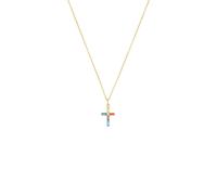 s.Oliver Kette mit Anhänger Damen gold, 45