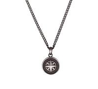 s.Oliver Kette mit Anhänger – Edelstahl & 925 Sterling Silber – Herren – Silber – mit Geschenkbox
