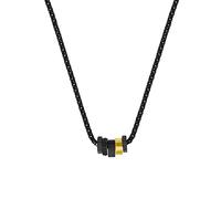 Kette mit Anhänger S.OLIVER "2034952" Halsketten Gr. Edelstahl, Länge: 55 cm, gelb (gelbgoldfarben) Herren Ketten mit Anhänger Edelstahl (59731017-0)