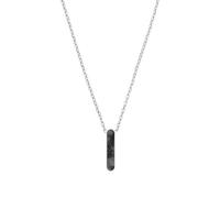 s.Oliver Kette mit Anhänger 2038866 – Edelstahl mit Jaspis – Herren, 60 cm, silber