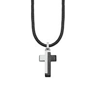 s.Oliver Kette mit Anhänger Edelstahl/Leder Jungen Kinder Halsschmuck, Motiv, Kommt in Schmuck Geschenk Box