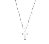 s.Oliver Kette mit Anhänger für Herren, Edelstahl|Kreuz