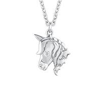 s.Oliver Kette mit Anhänger für Mädchen Einhorn, 925er Sterling Silber rhodiniert weiß Home & Lifestyle Produkte (1.0 st)