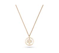 s.Oliver Necklace - Elegante Halskette aus poliertem Edelstahl - IP Roségold - Ankerkette 47 cm - wasserfest & hautfreundlich