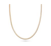 s.Oliver Necklace - Elegante Halskette aus poliertem Edelstahl - IP Roségold - Schlangenkette 45 cm - wasserfest & hautfreundlich
