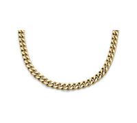Edelstahlkette S.OLIVER "Schmuck Geschenk Edelstahl Halskette Bold Link", gelbgoldfarben, Halsketten, Herren, Edelstahl, L: 55 B: 7,8mm, Edelstahlkette, B:7,8mm (54081934-0) gelbgoldfarben