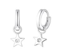 s.Oliver Kids Girls Creolen 2035517 Stern Zirkonia Silber