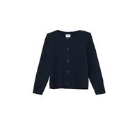s.Oliver RED LABEL Strickjacke mit gerippten Abschlüssen in Marine, Größe 104