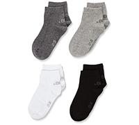 s.Oliver Kinder 4er Pack Sneakersocken Quater mit weichem Bund Mädchen & Jungen Füßlinge, Grau (grey combination 49),27/30