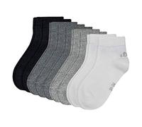 s.Oliver Kurzsocken 9er Pack Kinder 5x grau/2x weiß/2x schwarz Gr. 23-26