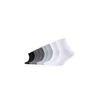 s.Oliver Kurzsocken 9er Pack - Kinder - 5x grau/2x weiß/2x schwarz in Größe 23-26