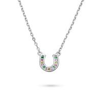 s.Oliver Kinder Schmuck - Halsketten aus Silber mit verschiedenen Herz, Schmetterling, Schleife, Hufeisen & Kreuz Designs - Fröhlich, Bunt & Stilvoll - Perfekte Geschenkidee