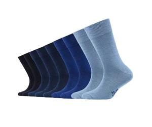 s.Oliver Kinder Socken, 9er Pack - Kurzsocken, einfarbig Blau 31-34