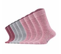 s.Oliver Kinder Socken, 9er Pack - Kurzsocken, einfarbig Rosa/Grau 31-34