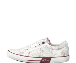 s.Oliver Kinderschuhe Klettschuhe / Slipper WHT FLOWER CB. WHT FLOWER CB. - Gr. - 31
