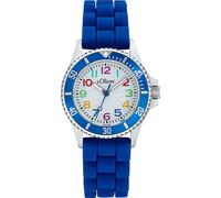s.Oliver Kinderuhr Edelstahl blau Herren