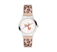 s.Oliver Kinderuhr - Rund - Silber - 28 mm - Uhr aus Metall mit Quarzwerk am Silikonband mit Dornschließe - Analoge Armbanduhr - 3 ATM wasserdicht - Kratzfest