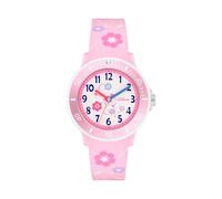 s.Oliver Kinderuhr - Rund - Rosa - 38 mm - Uhr aus Kunststoff mit Quarzwerk am Silikonband mit Dornschließe - Analoge Armbanduhr - 5 ATM wasserdicht - Kratzfest