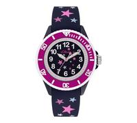 s.Oliver Kinderuhr - Rund - Blau - 38 mm - Uhr aus Kunststoff mit Quarzwerk am Silikonband mit Dornschließe - Analoge Armbanduhr - 5 ATM wasserdicht - Kratzfest