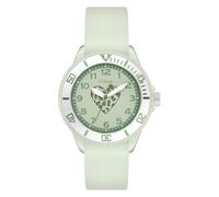 s.Oliver Kinderuhr - Rund - Grün - 38 mm - Uhr aus Kunststoff mit Quarzwerk am Silikonband mit Dornschließe - Analoge Armbanduhr - 5 ATM wasserdicht - Kratzfest