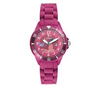 s.Oliver Kinderuhr - Rund - Lila - 38 mm - Uhr aus Kunststoff mit Quarzwerk am Silikonband mit Dornschließe - Analoge Armbanduhr - 5 ATM wasserdicht - Kratzfest